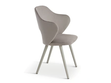 QUINN 685 - Upholstered velvet chair with armrests by Origins 1971 - view 3